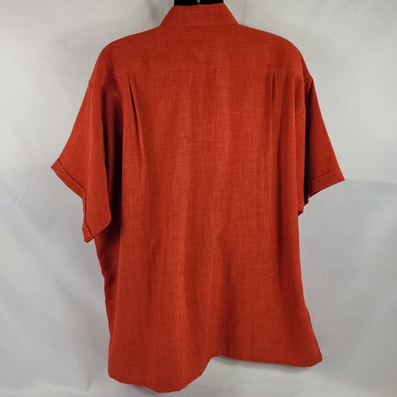 Guayabera Autentica Short Sleeve Button Down Embroidered Shirt Mexico Men's 52 - Picture 2 of 3